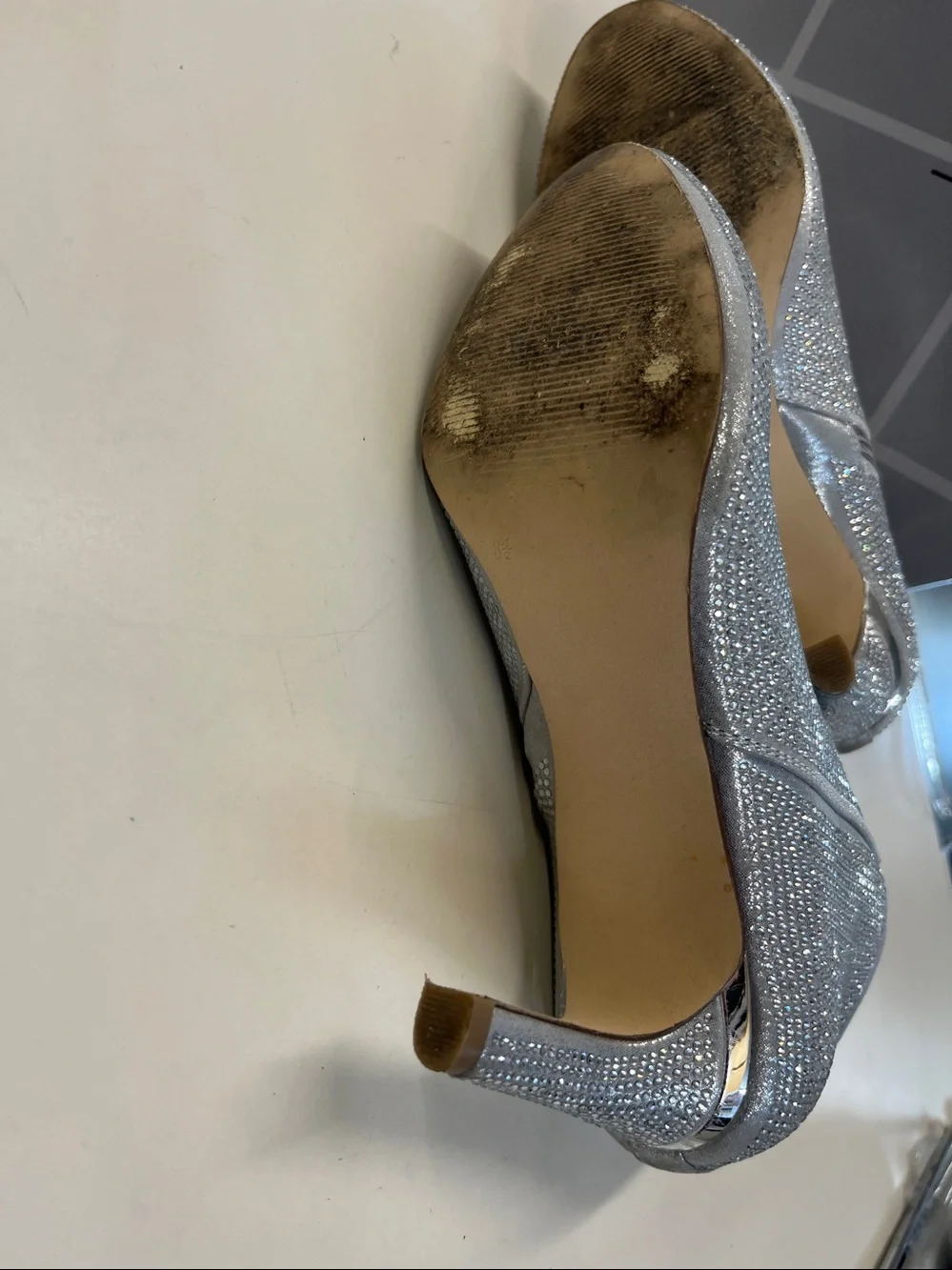BLINGED OUT RHINESTONE Ankle BOOTIES SZ 8.5 EXCELLENT